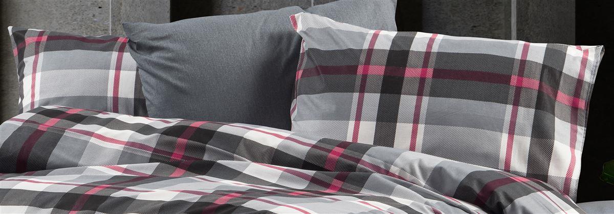 DIMcol Μαξιλαροθήκη Εμπριμέ Εκάβη 424 50X70 Grey-Bordeaux 70/30 Cott/Pol