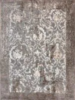 ΧΑΛΙ ZIRA 7336 GREY CREAM - 160εκ - Στρόγγυλο