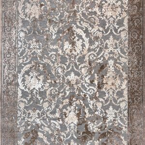 ΧΑΛΙ ZIRA 7336 GREY CREAM - 160εκ - Στρόγγυλο