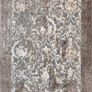 ΧΑΛΙ ZIRA 7336 GREY CREAM - 160εκ - Στρόγγυλο
