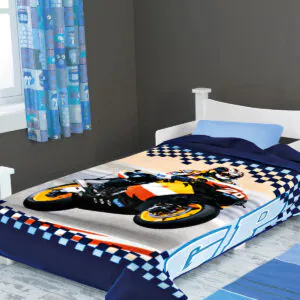 ΚΟΥΒΕΡΤΑ ΙΣΠΑΝΙΑΣ ΜΟΝΗ 160X220 BELPLA STER 222 BLUE