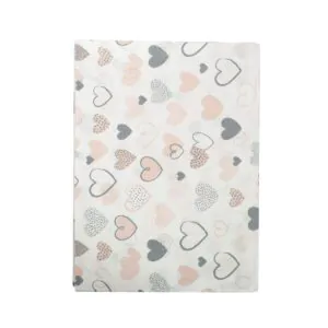 ΠΑΝΑ ΧΑΣΕΣ bebe Hearts 09 80X80 Coral Cotton 100%