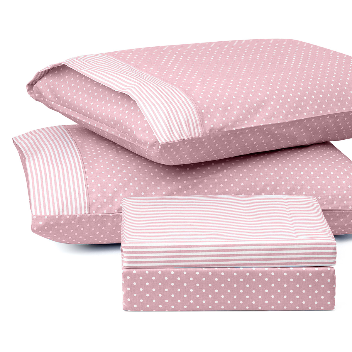 Σεντόνια, Μαξιλαροθήκες Carpetlinen - ΣΗΜΑΝΤΙΚΟ: Σε περίπτωση διαφοράς τιμής από το κατάστημα ισχύει παντα και μόνο η τιμή του καταστήματος Σετ σεντόνια μονά με λάστιχο πουά JOY Art 1680 100x200+