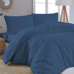 Παπλωματοθήκη μονή μονόχρωμη Art 1999 170x250 Μπλε Beauty Home