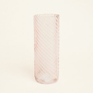 Beauty Home Γυάλινο Βάζο με Εφέ Στροβιλισμού 10cm x 26.5cm