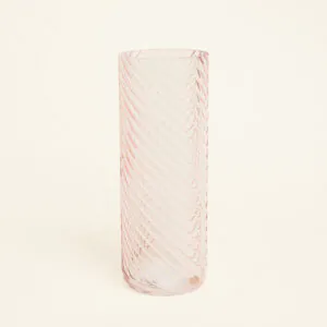 Beauty Home Γυάλινο Βάζο με Εφέ Στροβιλισμού 10cm x 26.5cm