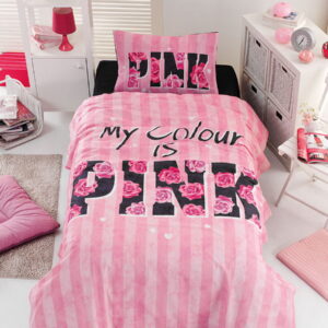 Σετ κουβερλί μονό Pink Art 6113 160x240 Ροζ Beauty Home