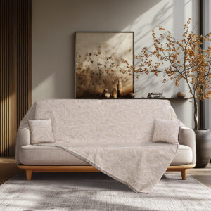 Beauty Home Ριχτάρι Τριθέσιο Art 8701 180x290 Μπεζ