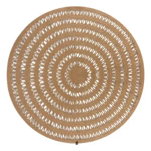 Ροτόντα από Γιούτα 150x150 Natural Jute Art 9134 Μπέζ Beauty Home