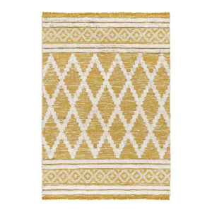 Πατάκι βαμβακερό Morocotton 9236 75x150 Κίτρινο Beauty Home