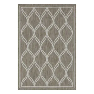 Χαλί ψάθα Palm Art 9773 133x190 Μπεζ Beauty Home