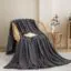 ΚΟΥΒΕΡΤΑ  FLEECE ΥΠΕΡΔΙΠΛΟ 220X240 ADAM HOME (550)  DARK GREY(70)