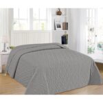 ΚΟΥΒΕΡΛΙ ELEGANCE ΜΟΝΟ 160X240 ADAM HOME ΑΡΜΟΝΙΑ GREY