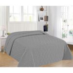 ΚΟΥΒΕΡΛΙ ELEGANCE KING SIZE 240X260 ADAM HOME ΑΡΜΟΝΙΑ GREY