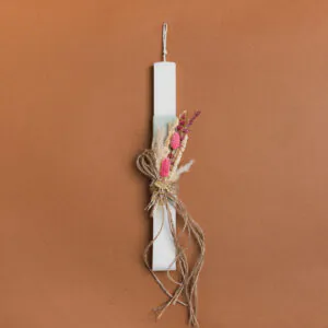 Beauty Home ΛΑΜΠΑΔΑ 33cm ΑΠΟΞΗΡΑΜΕΝΑ ΜΕ PLEXI GLASS FLAMINGO