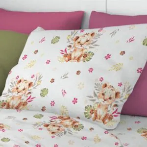 ΜΑΞΙΛΑΡΟΘΗΚΗ ΕΜΠΡΙΜΕ kids Lion Cub 530 50X70 Beige 100% Cotton