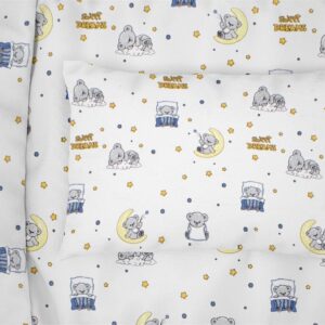ΜΑΞΙΛΑΡΟΘΗΚΗ ΕΜΠΡΙΜΕ bebe Sweet Dreams 554 35X45 White-Sky Blue 100% Cotton