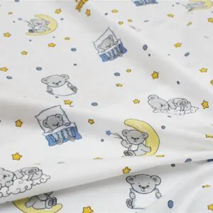 ΣΕΝΤΟΝΑΚΙ ΛΙΚΝΟΥ bebe Sweet Dreams 554 80X110 White-Sky Blue 100% Cotton
