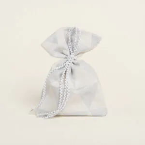 Beauty Home ΠΟΥΓΚΙ 12 x 17 cm ΖΑΚΑΡ ΤΡΙΓΩΝΟ ΡΕΤΡΟ ΜΕ LUREX ΑΣΗΜΊ