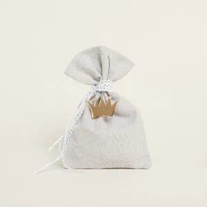 Beauty Home ΠΟΥΓΚΙ ΓΚΡΙ ΑΣΗΜΙ LUREX 12 x 17 cm