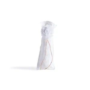 Beauty Home ΠΟΥΓΚΙ ΜΕ ΔΑΝΤΕΛΑ 6 x 19 cm ΛΕΥΚΟ-ΛΕΥΚΗ