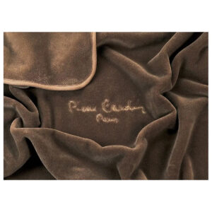 κουβέρτα βελουτέ μονή pierre cardin nancy 545 7 vison 160x240