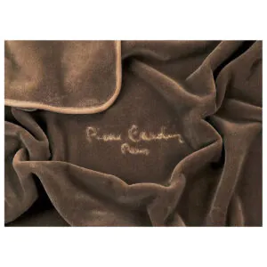 κουβέρτα βελουτέ μονή pierre cardin nancy 545 7 vison 160x240