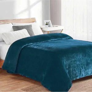 ΚΟΥΒΕΡΤΑ CORAL FLEECE Polyester 160X220 Μονόχρωμη 03 Petrol